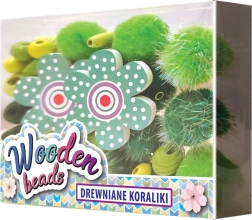 Træperler til børn – kreativt mix med pomponer TOYS INN