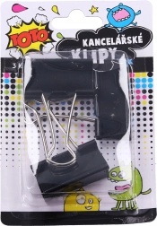 Kontorklemmer 41 mm, sæt med 3 stk.