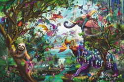 RAVENSBURGER puslespil Tropiske drager 4000 brikker