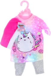 Dukke tøj – bukser, T‑shirt og hue