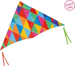 Flyvende drage i nylon 125x70 cm