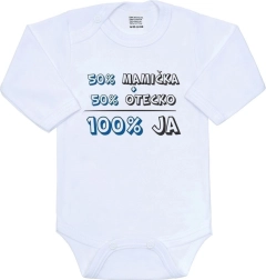 New Baby babybody 50% mor + 50% far - 100% mig blå
