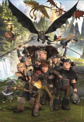 Clementoni puslespil Sådan træner du din drage: Rytterne fra Birk 180 brikker