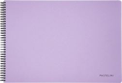 Skitsblok A3 med solid spiralbinding, 40 ark, lilla farve