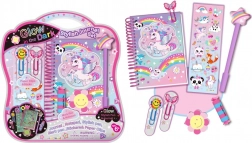 Stilfuld dagbog, der lyser i mørket for børn