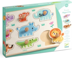 Djeco puttekasse-puslespil Jungle dyr