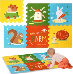 Humbi skumpuslespilsmåtte 1,5 cm XXL dyr, 6 dele, 165 × 112 cm