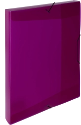 PP-kasse med elastik A4 Opaline magenta