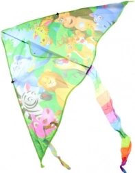 Flyvende drage Safari af nylon 100 × 53 cm