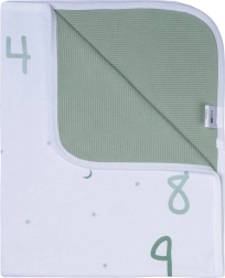 Bubaba tæppe Mit første år grøn-hvid