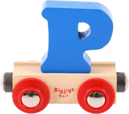 Vogn med bogstavet P Bigjigs Rail