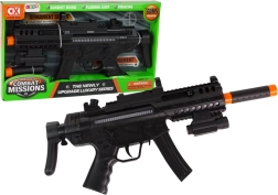 Stor maskingevær med batteri Lys Lyd Vibration