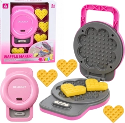 Børnevaffeljern med lys- og lydeffekter, pink