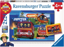 Ravensburger puslespil Brandmand Sam: Udrykning 2×24 brikker