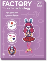 Lysende broche Kaninpige DJECO