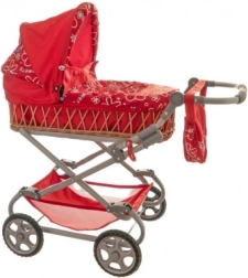 Dyb flettet dukkevogn Monika 90 × 40 × 70 cm