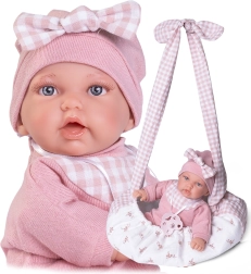 Realistisk dukke Antonio Juan med blødt stofkrop 27 cm