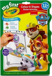 Crayola farvede former og farver PAW PATROL – aktivitetsmalebog