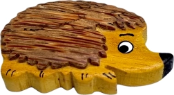 Træmagnet pindsvin – håndskåret dekoration