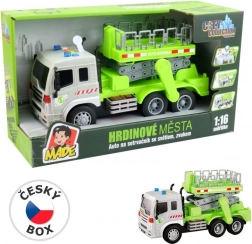 MaDe Auto med platform og svinghjul med lys og lyd