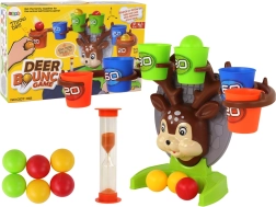 Færdighedsspil med rådyr – kast bolde i bægre