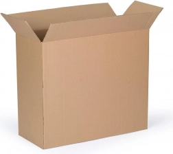 Flerlags klapæske i pap 600 × 400 × 1200 mm, femlags