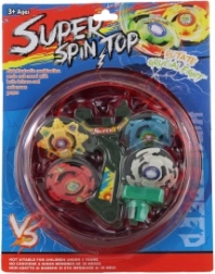 Affyringssnurretoppe med arena og 4 snurretoppe