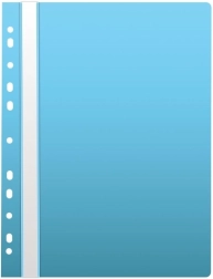 Hurtigmappe A4 med eurohuller lyseblå