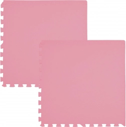 Skummåtte HUMBI 120 × 60 cm, vandtæt puslespil, lyserød, 2 dele