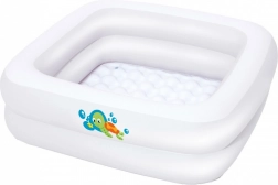 Bestway oppustelig babybadekar og pool 2-i-1 BABY STEP 1-2-3 (86 × 86 cm)