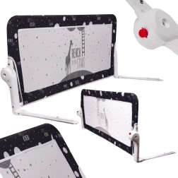 Sort beskyttelsesgitter til seng 150 cm