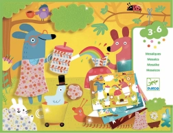 Mosaik Picnic med dyrene fra Djeco