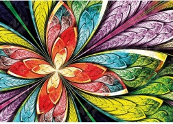 YAZZ puslespil farverig blomst 1000 brikker