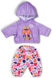 Baby born tøj med hætte til dukker 43 cm