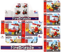Byggesæt brandmænd – 4 varianter