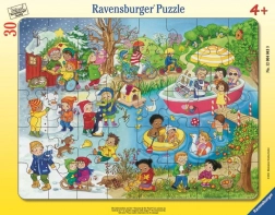 Ravensburger puslespil De fire årstider ved vandet 30 brikker
