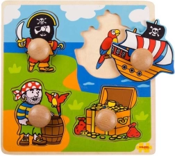 Indsætningspuslespil Pirater fra Bigjigs Toys