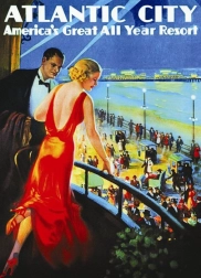 Puslespil plakat Atlantic City 1000 brikker
