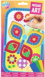 Kreativt mosaiksæt efter farver – metallisk A5, motiv sommerfugl