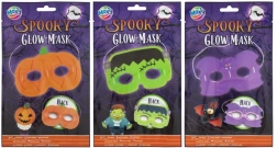 Lysende LED Halloween-maske med blink
