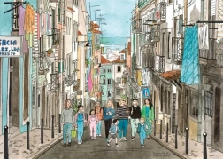 Puslespil gåtur i Lissabon 1000 brikker