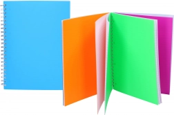 Spiralnotesbog A4 linjeret, 100 ark, 4 i 1