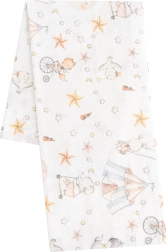 Flannelble til børn med print New Baby Circus