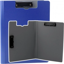 Skriveunderlag med to klips A4 blå