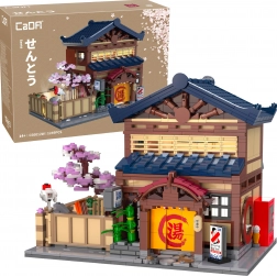 Byggesæt CaDA japansk badehus Sento med LED-lys, 1249 dele