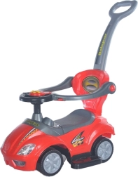 Børneløbecykel med styrestang 3-i-1 BABY MIX Mega Car rød