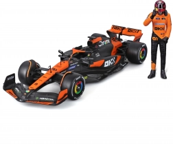 bburago 1:24 formula 1 mclaren mcl38 2024 med førerfigur