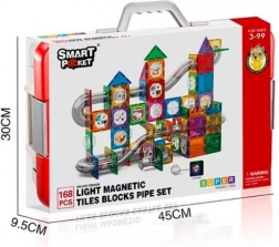 Magnetisk byggesæt kuglebane - 168 dele