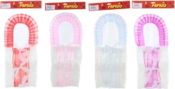 Farverig svøb til dukker 45–50 cm