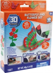 3D Maker tematiskt sæt til at lave 3D-kreationer uden varme og lim